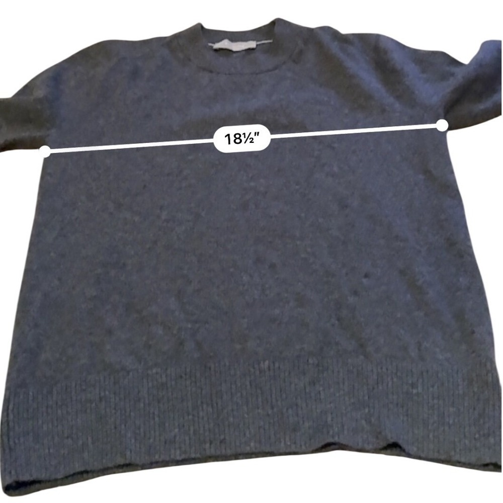 Everlane Cashmere Sweater Women's Medium Gray Classic Minimal Soft - Picture 6 of 7